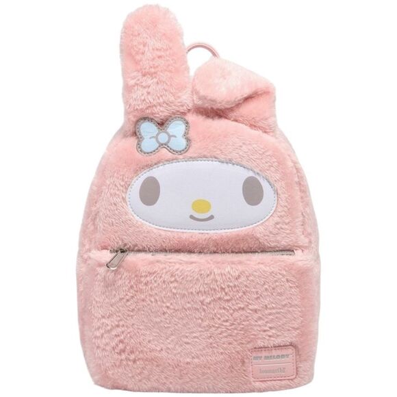 Loungefly Handbags - Loungefly My Melody Cosplay Fuzzy Figural Mini Backpack